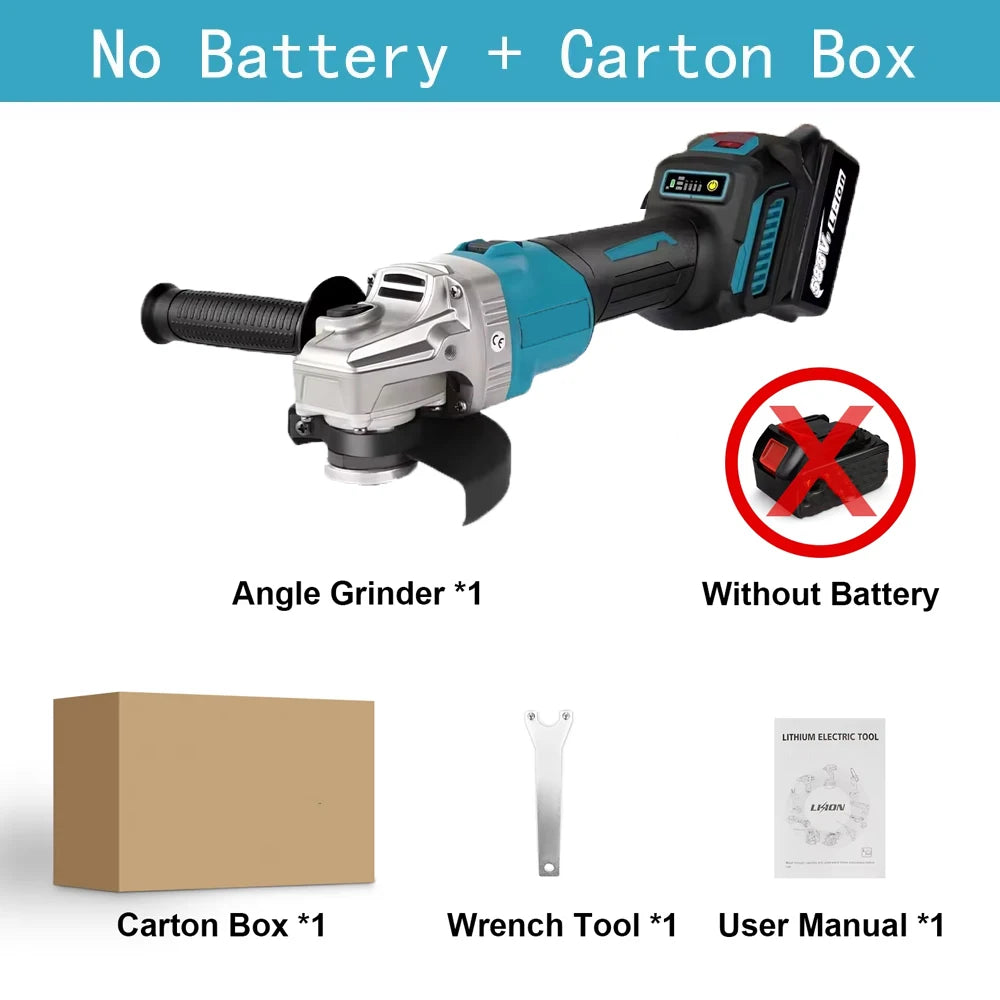 Magnitt 18V Brushless Angle Grinder With Variable Speed