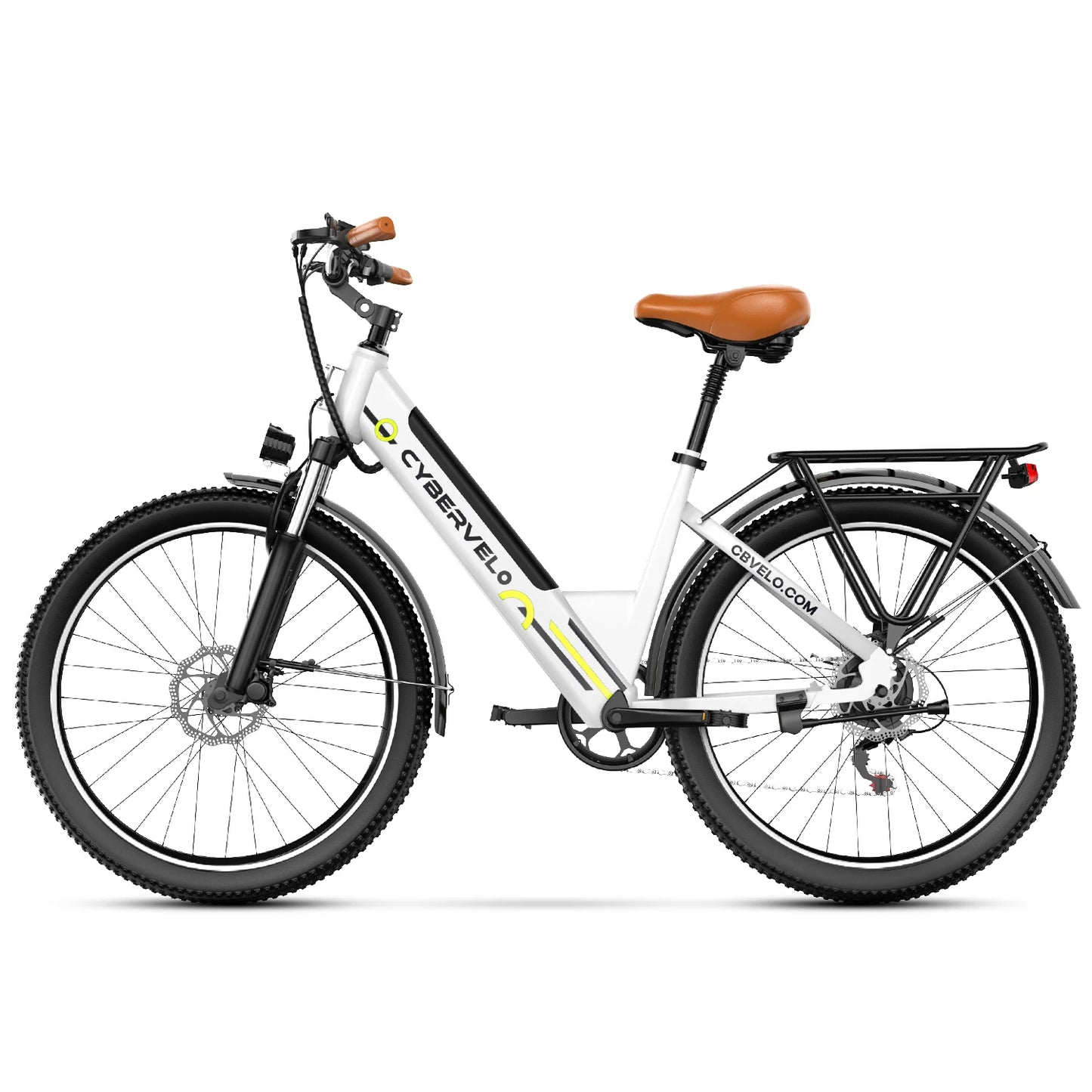 CYBERVELO Urban Commute E Bike EK2 Detachable Battery 48V 1000W Peak Motor