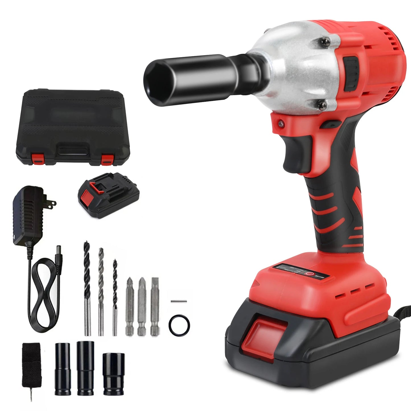 Cordless Impact Drill Wrench Brushless High Torque 20V 1000Nm