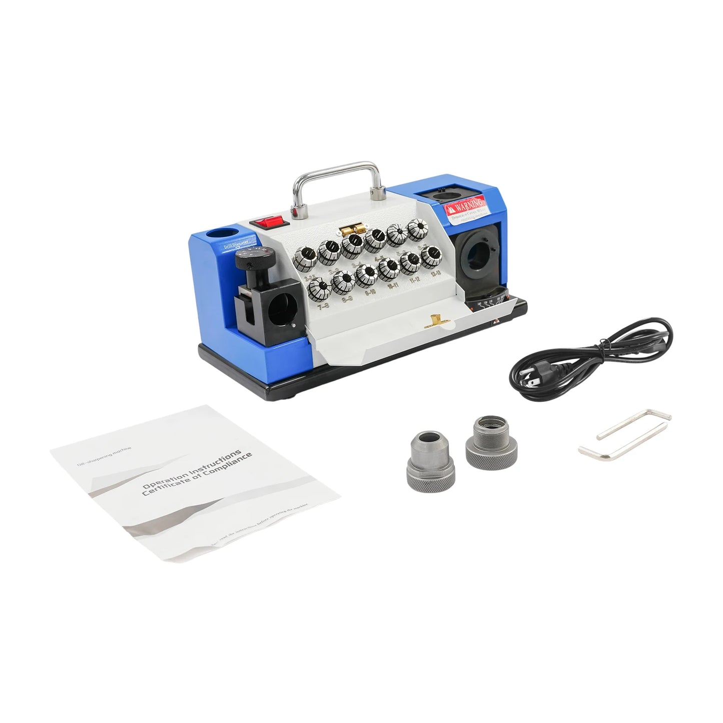 Electric Drill Bit Sharpener 180W Grinding Machine 5300 RPM Motor