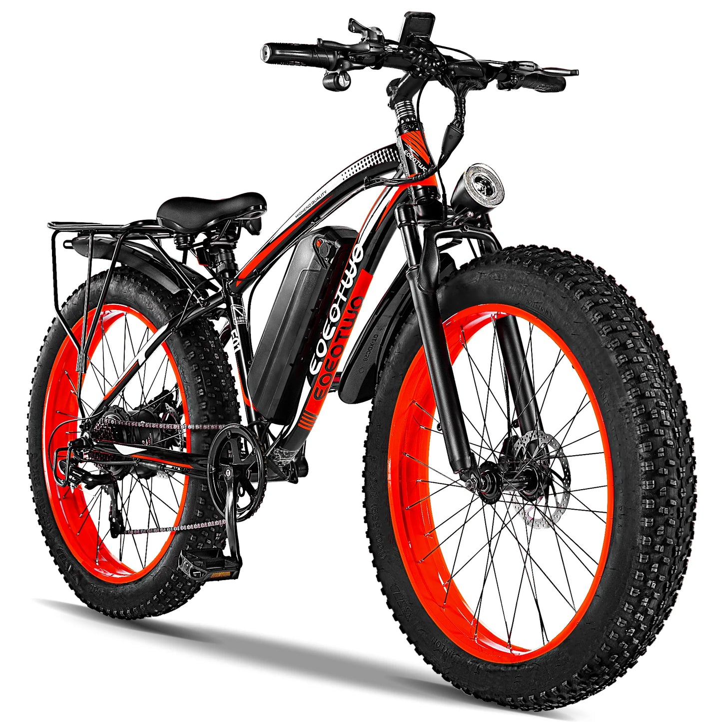 EOEOTWOC Electric Fat Tire Mountain Ebike 1500W 34MPH 48V 15Ah Aluminum