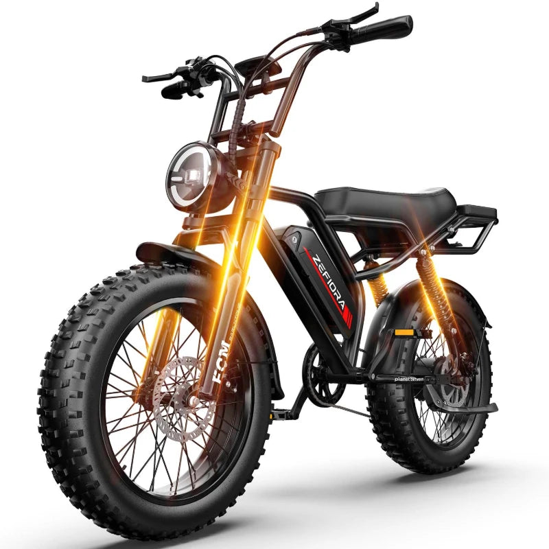 ZEFIORA 2000W Electric Bicycle With 48V Battery Brushless Motor