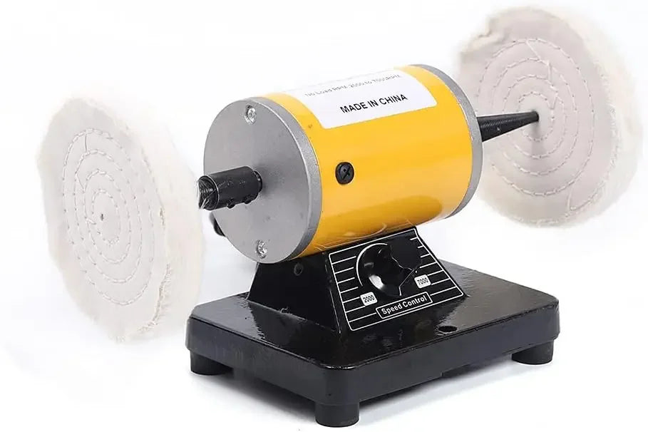 CNCEST Jewelry Polisher Bench Grinder 200W 2000 To 7000RPM