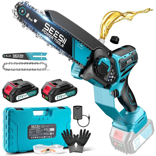 Seesii Brushless Cordless Electric Chainsaw 1000W For Makita 18V