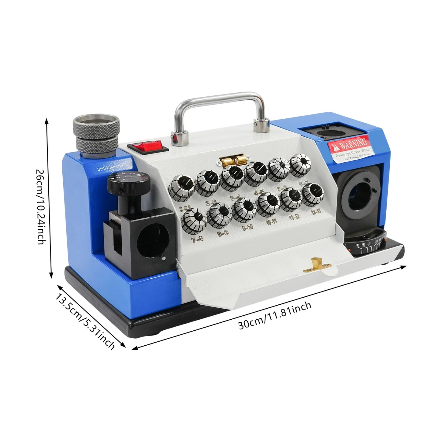 Electric Drill Bit Sharpener 180W Grinding Machine 5300 RPM Motor