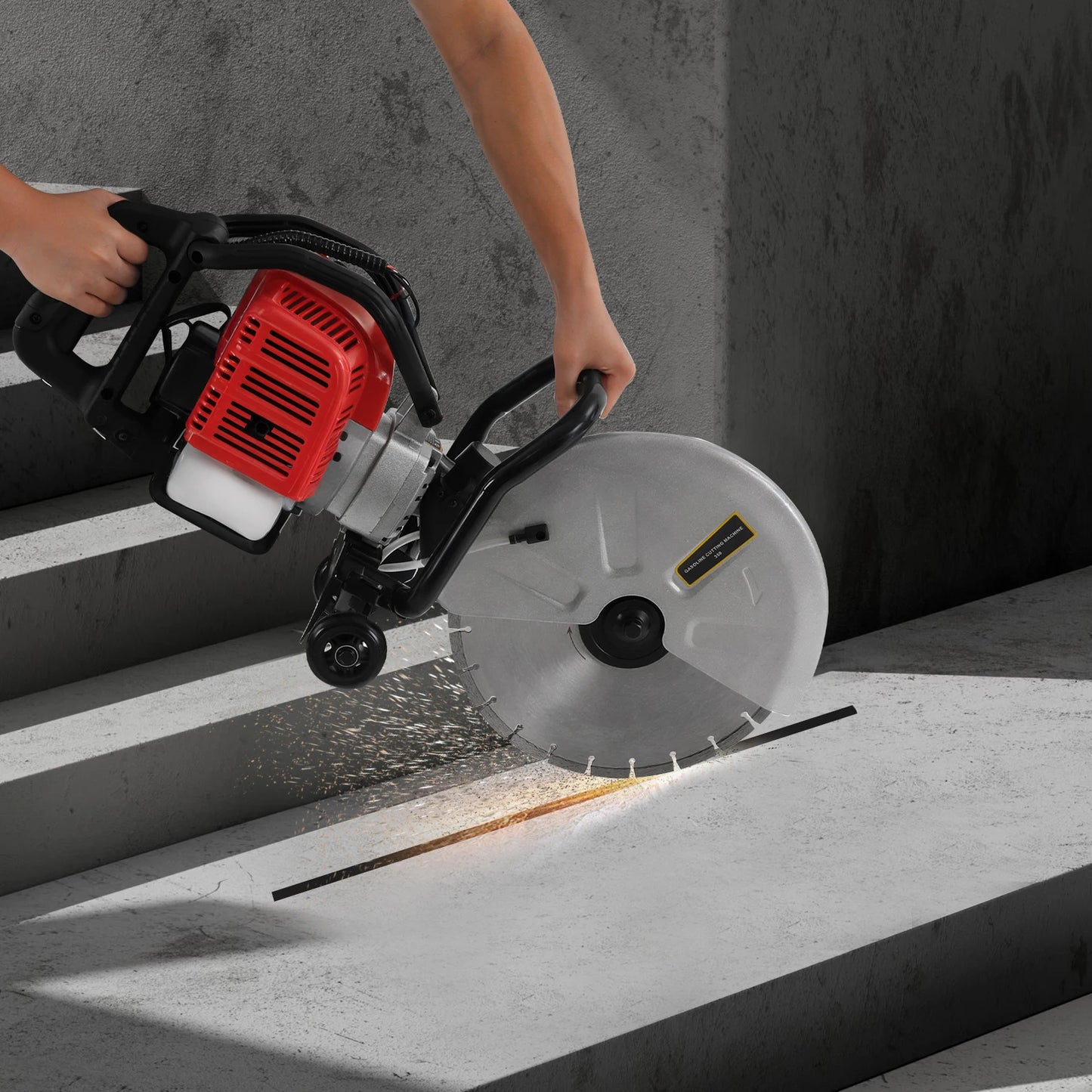 CNCEST 1400W Concrete Cutter Saw 52cc Gas Powered Multi Angle