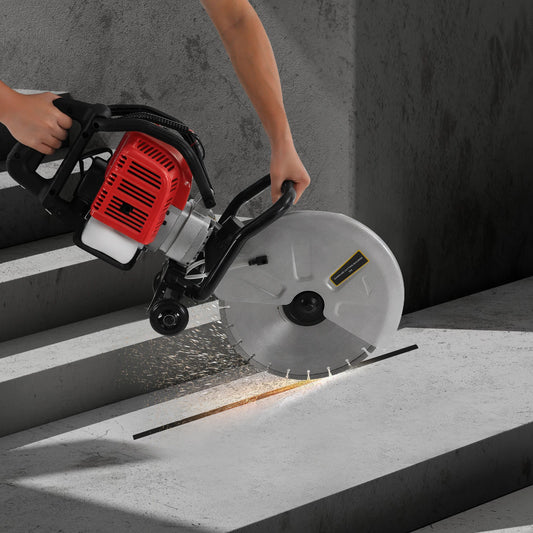 CNCEST 1400W Concrete Cutter Saw 52cc Gas Powered Multi Angle