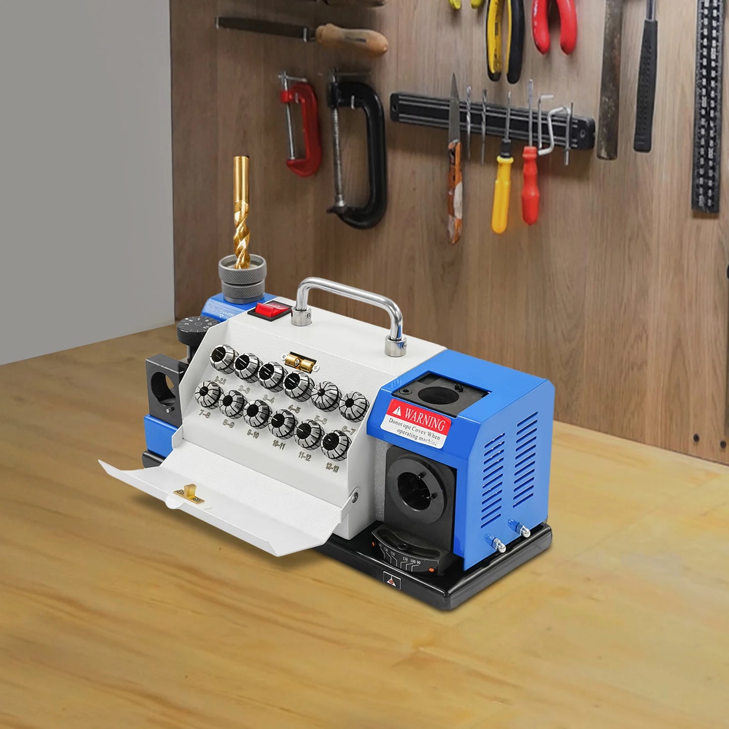 Electric Drill Bit Sharpener 180W Grinding Machine 5300 RPM Motor