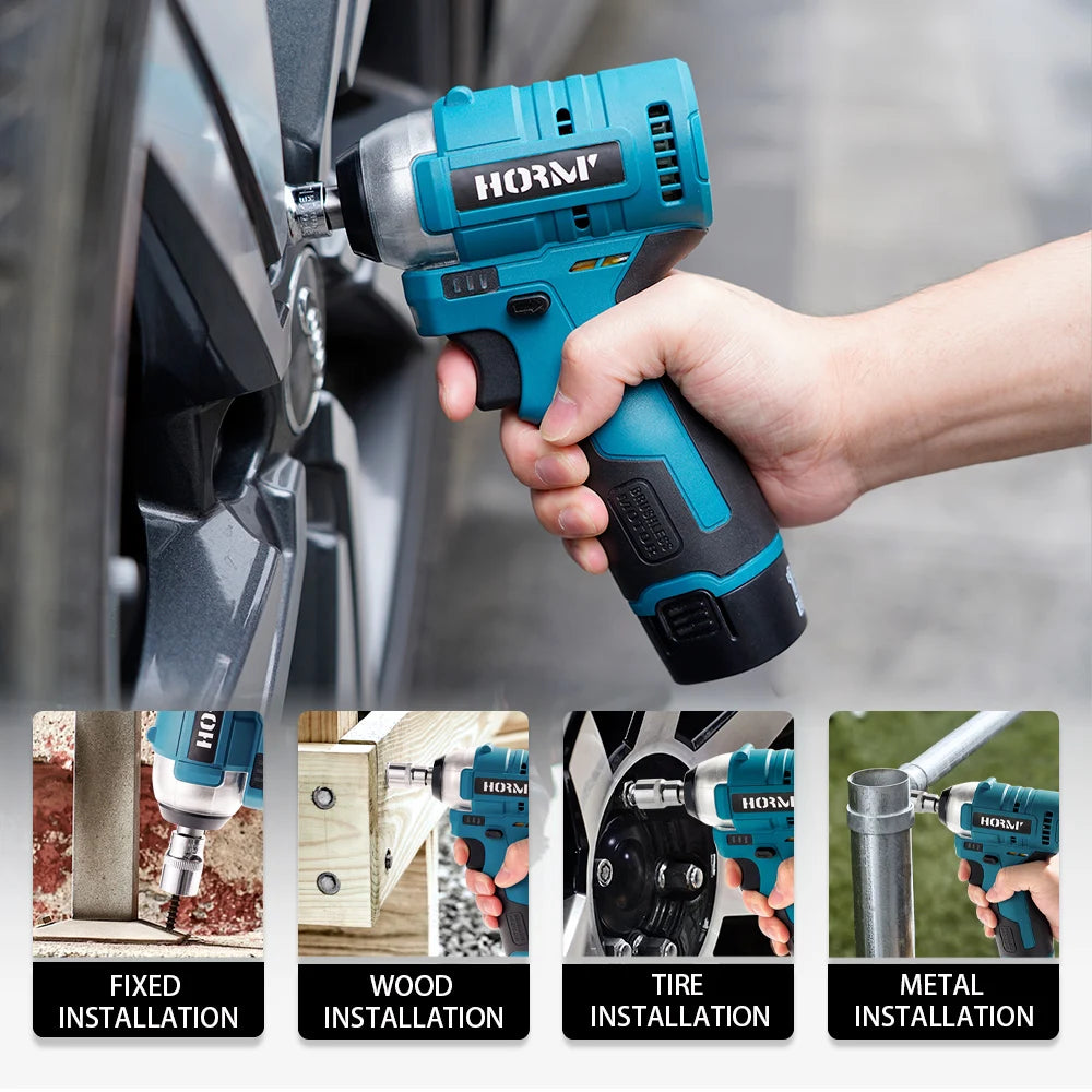 KingHui 10.8V Brushless Cordless Ratchet Wrench 120Nm