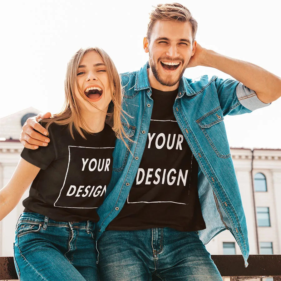 Maymacute Custom Your Photo T Shirt Front Print Unisex Gift