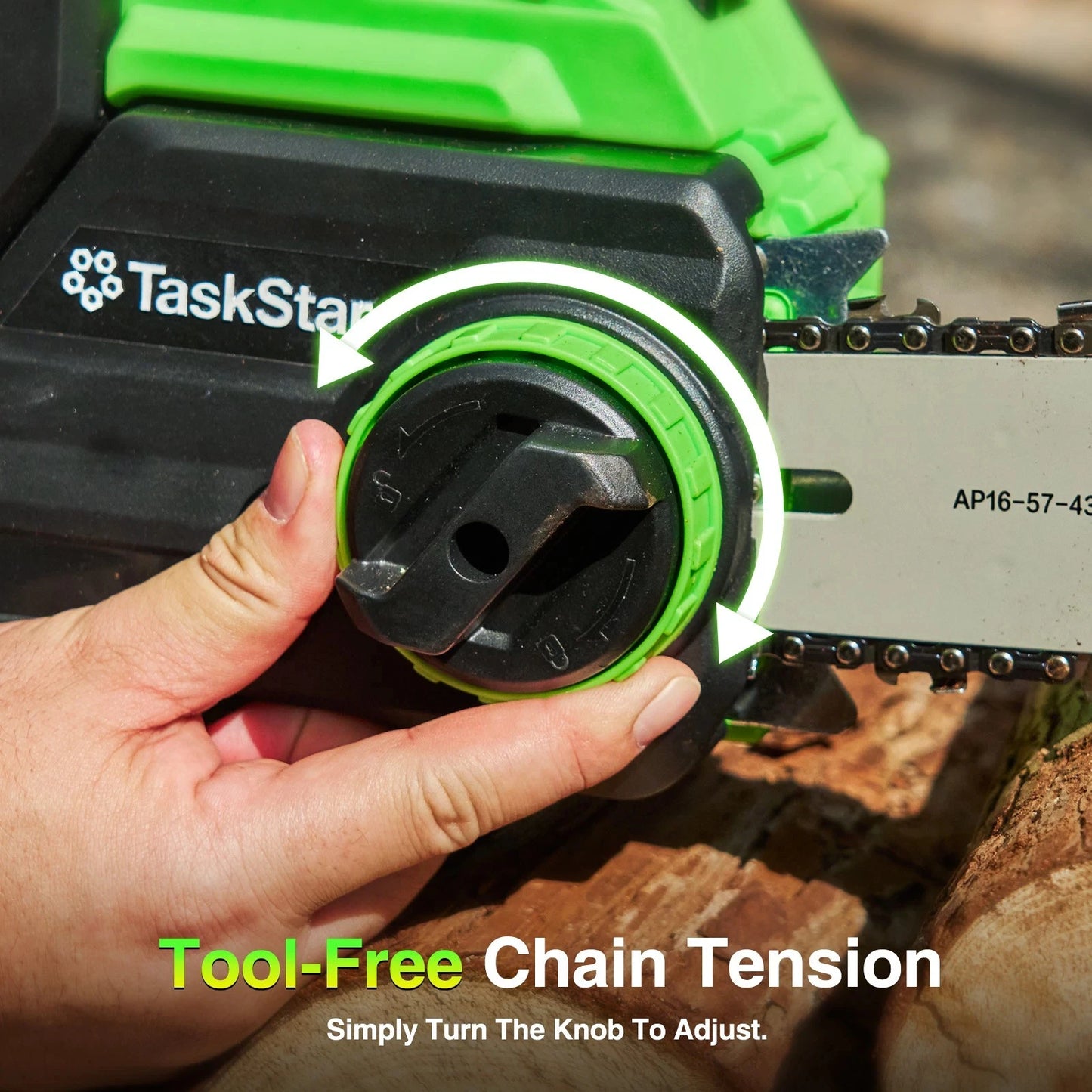 TaskStar 40V Cordless Chainsaw With Auto Oiling 2 5.0Ah Batteries