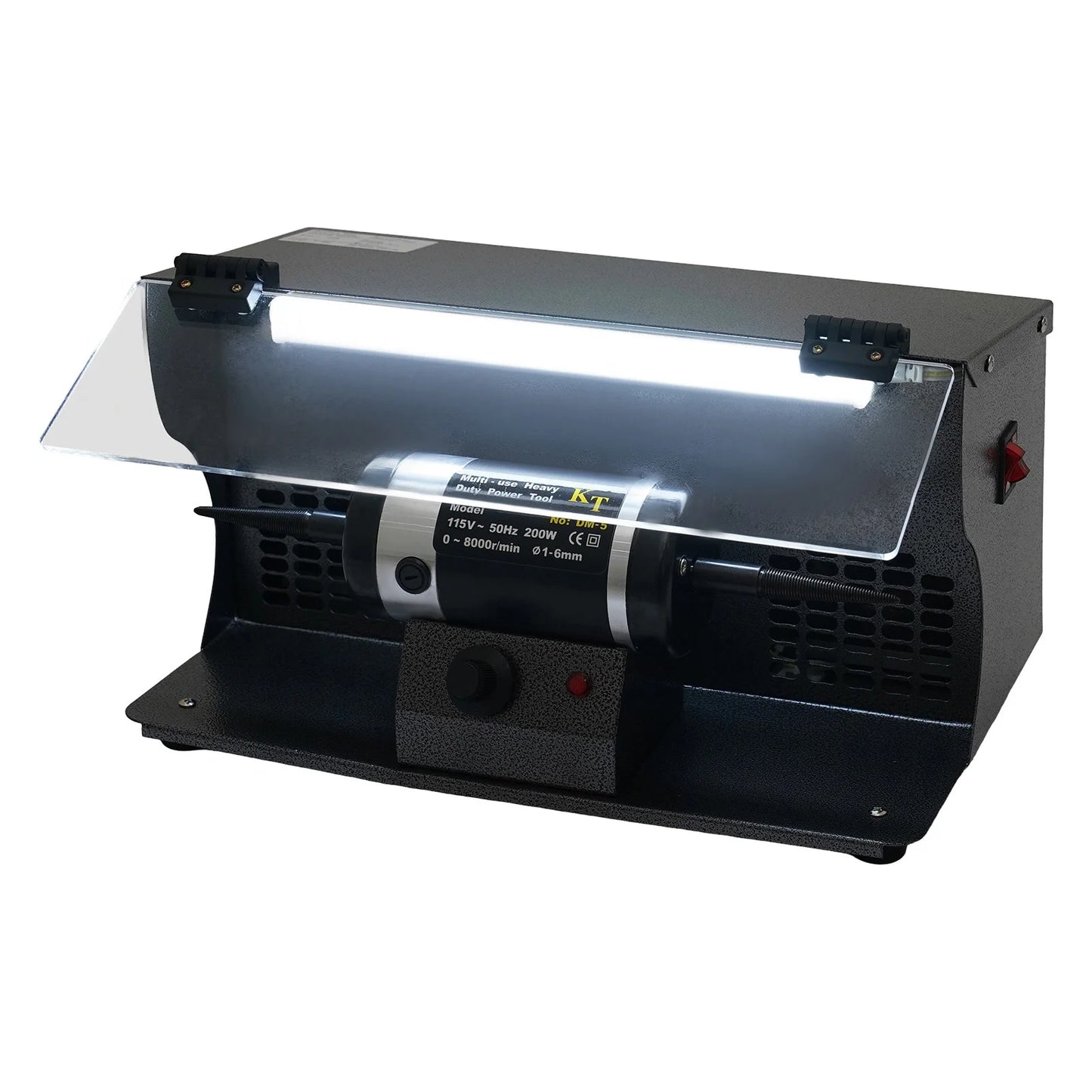 CNCEST 200W Bench Polisher Variable Speed 0-8000rpm Polishing Machine