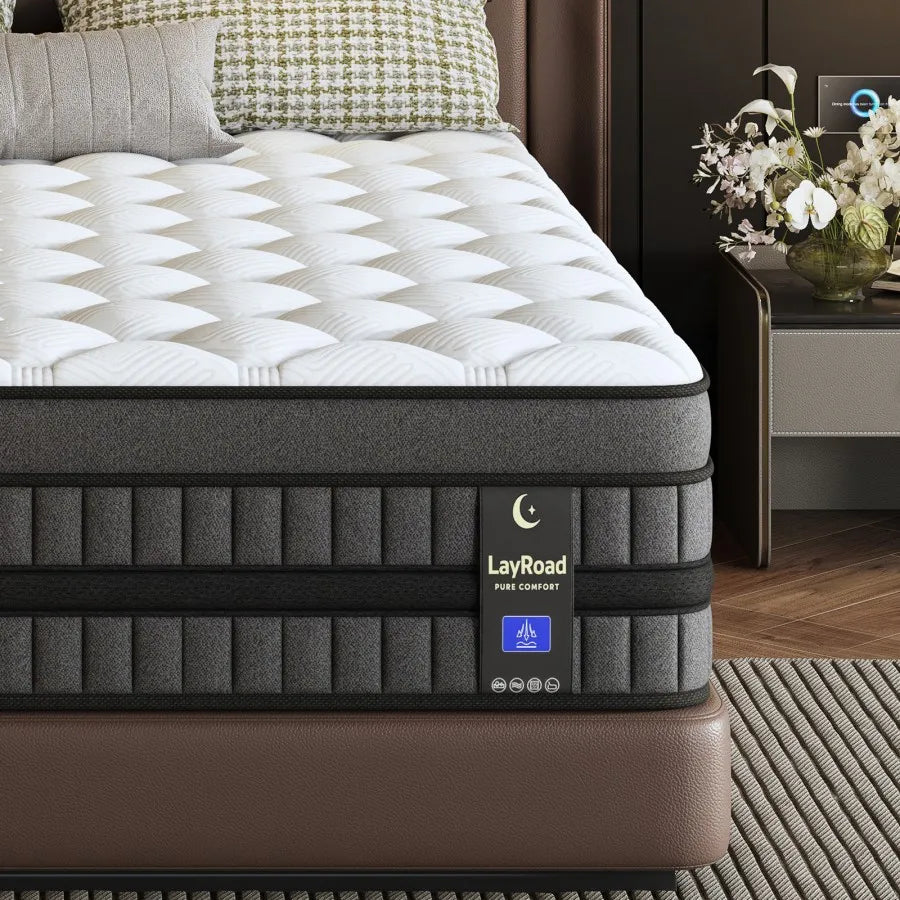 Hybrid Gel Memory Foam Mattress With Pocket Springs Medium Firm