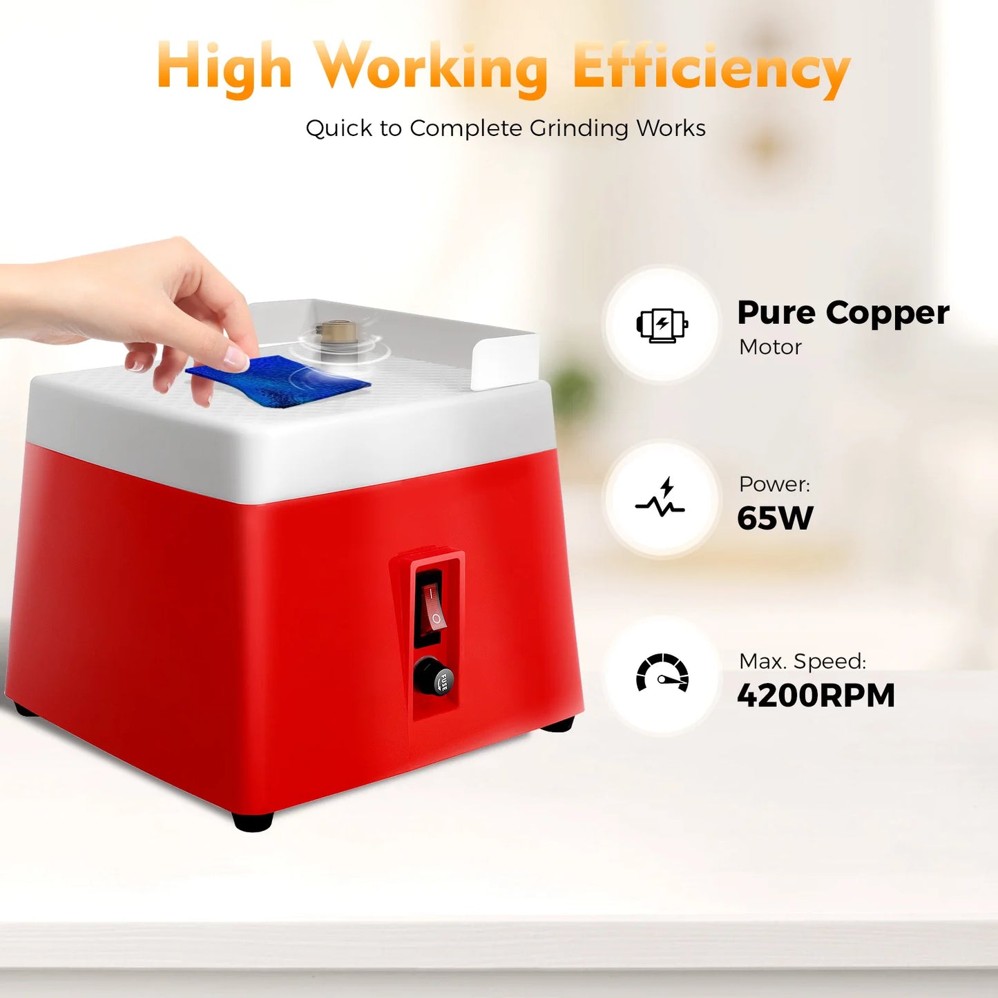 CNCEST Electric Grinder High Precision Ceramic Glass Grinding Tool