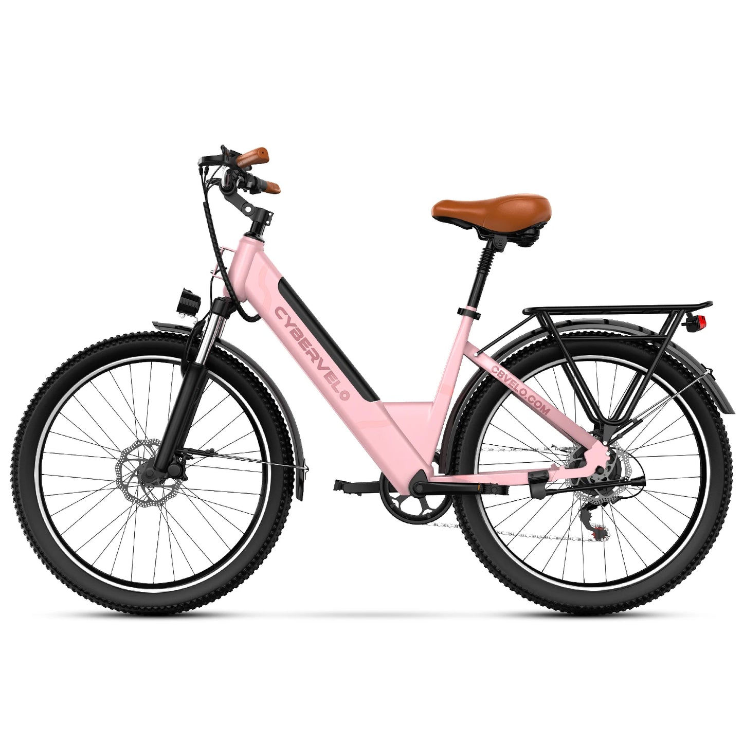 CYBERVELO Urban Commute E Bike EK2 Detachable Battery 48V 1000W Peak Motor
