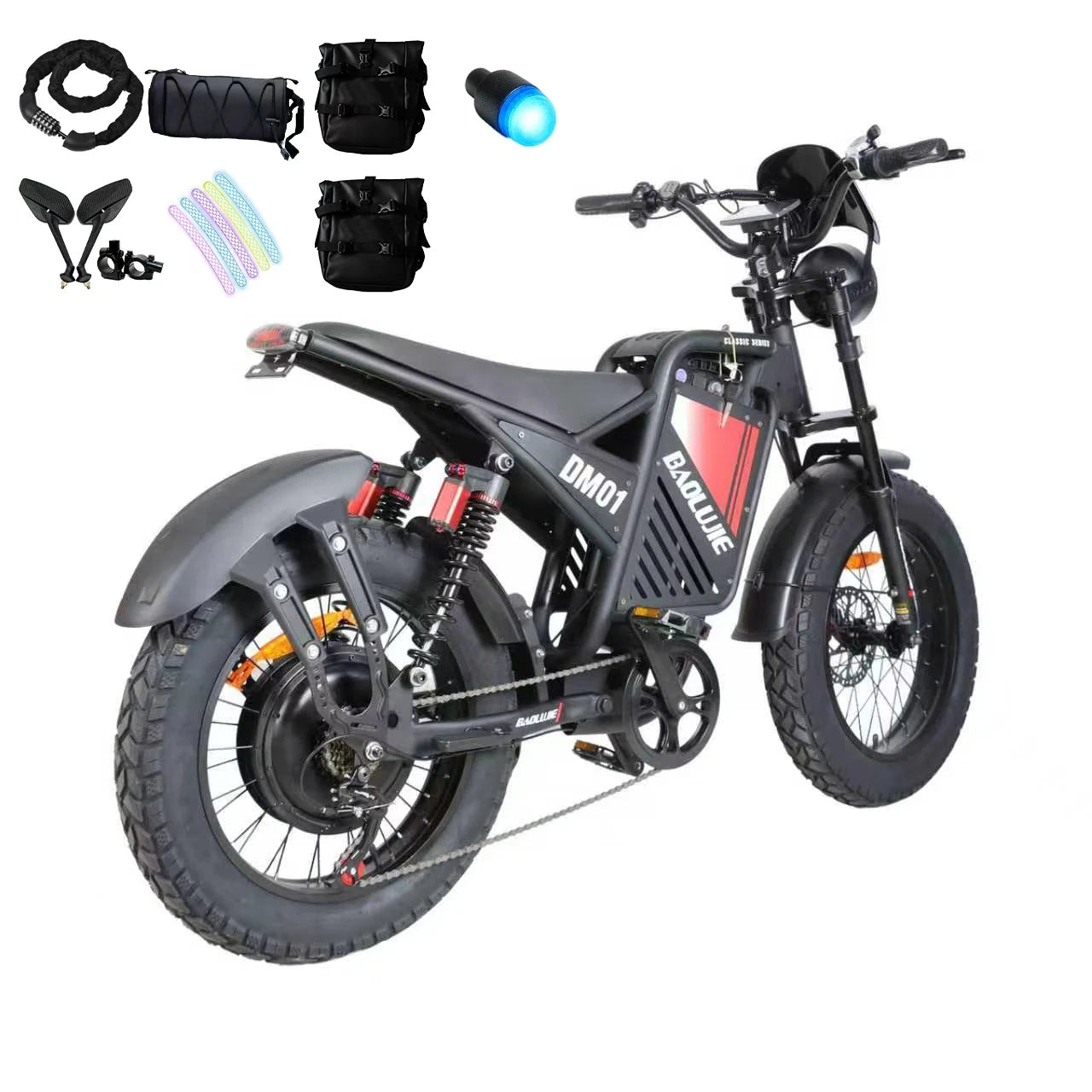 Baolujie DM01 60V 2000W Electric EBike With HighPerformance Motor
