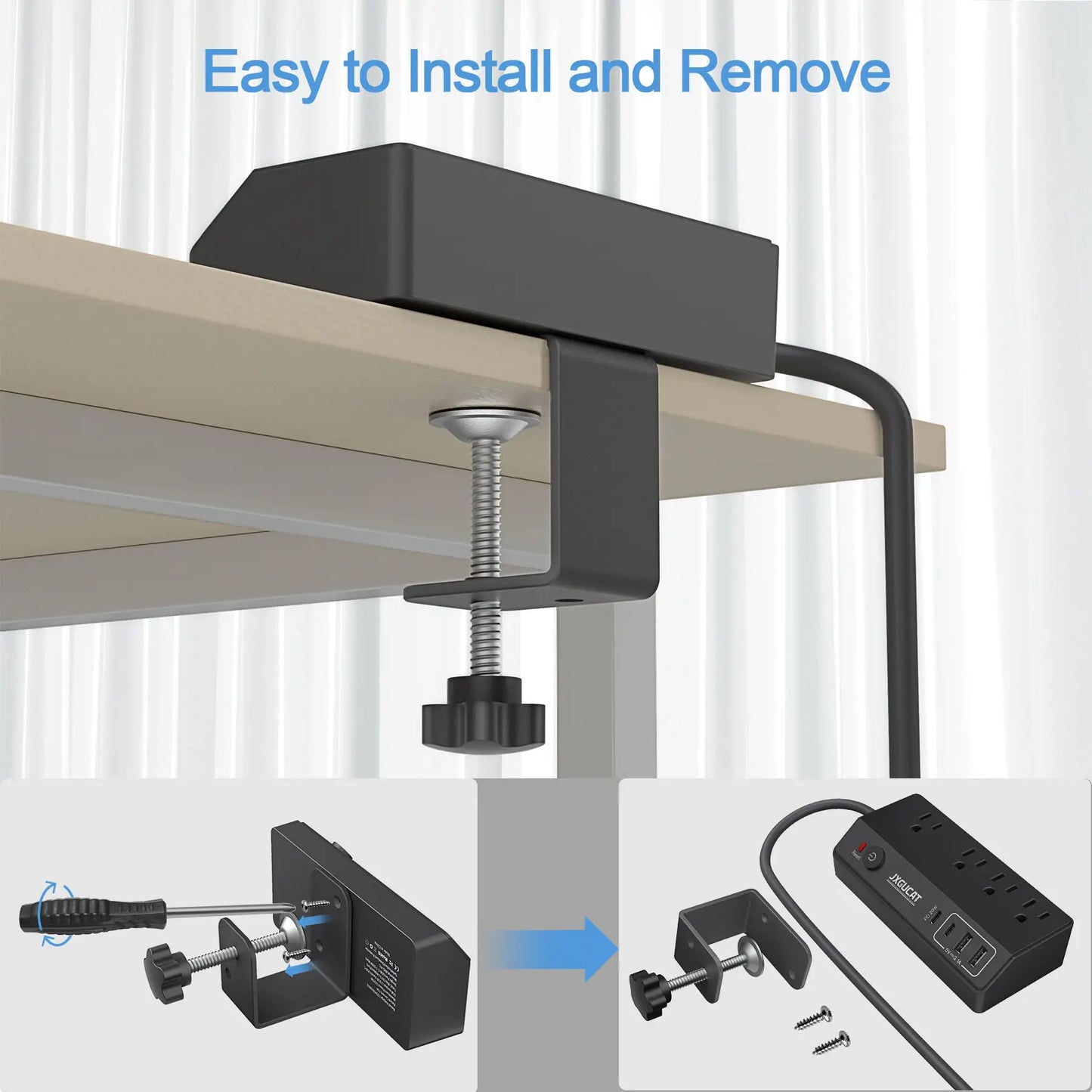 PASSUS USB C Desk Clip 20W PD Fast Charge Mountable