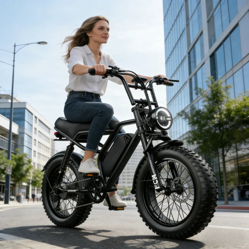 ZEFIORA Z10 V12 48V Electric Bicycle for Adults 1000W 30kmh