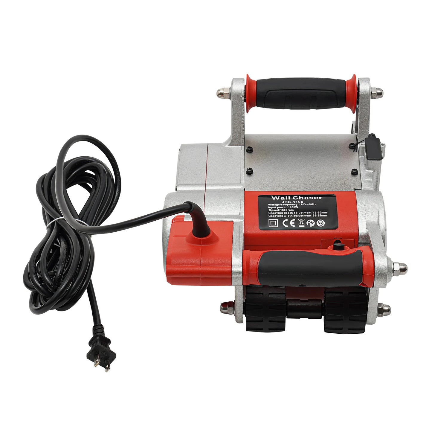 CNCEST 1100W Wall Chaser Slotting Machine Concrete Grooving Tool