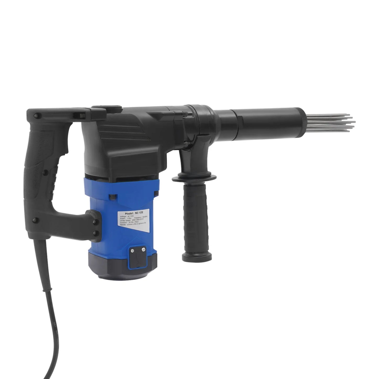 Electric Needle Scaler 110V 1100W Industrial Rust Removal Tool
