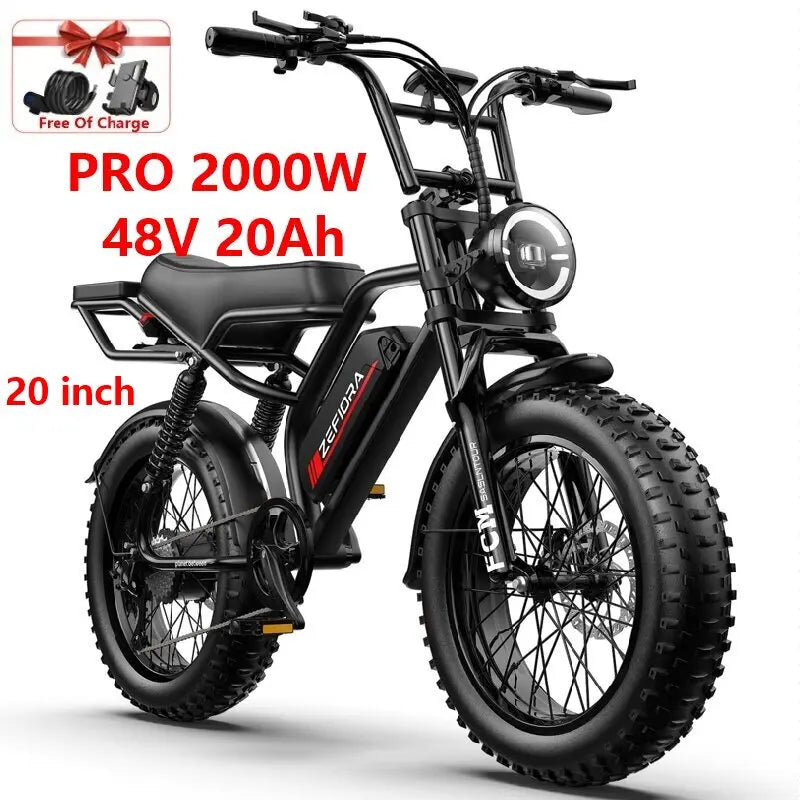 ZEFIORA 2000W Electric Bicycle With 48V Battery Brushless Motor