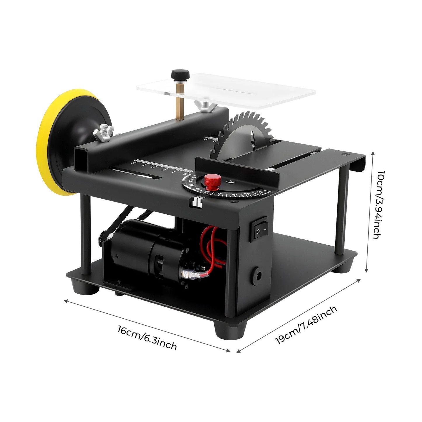 Mini Table Saw 200W 0-90 Degree Angle DIY Wood Cutting