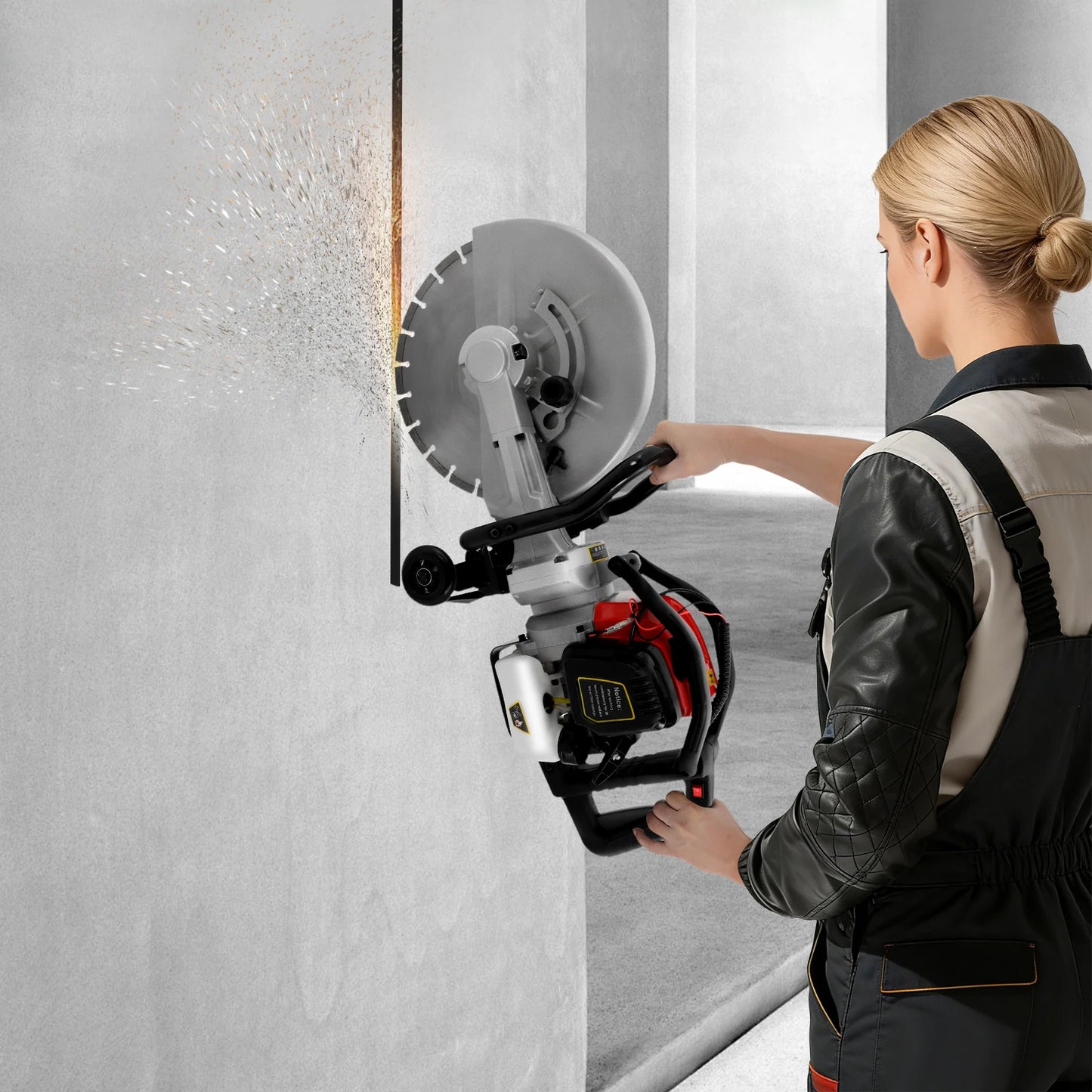 CNCEST 1400W Concrete Cutter Saw 52cc Gas Powered Multi Angle