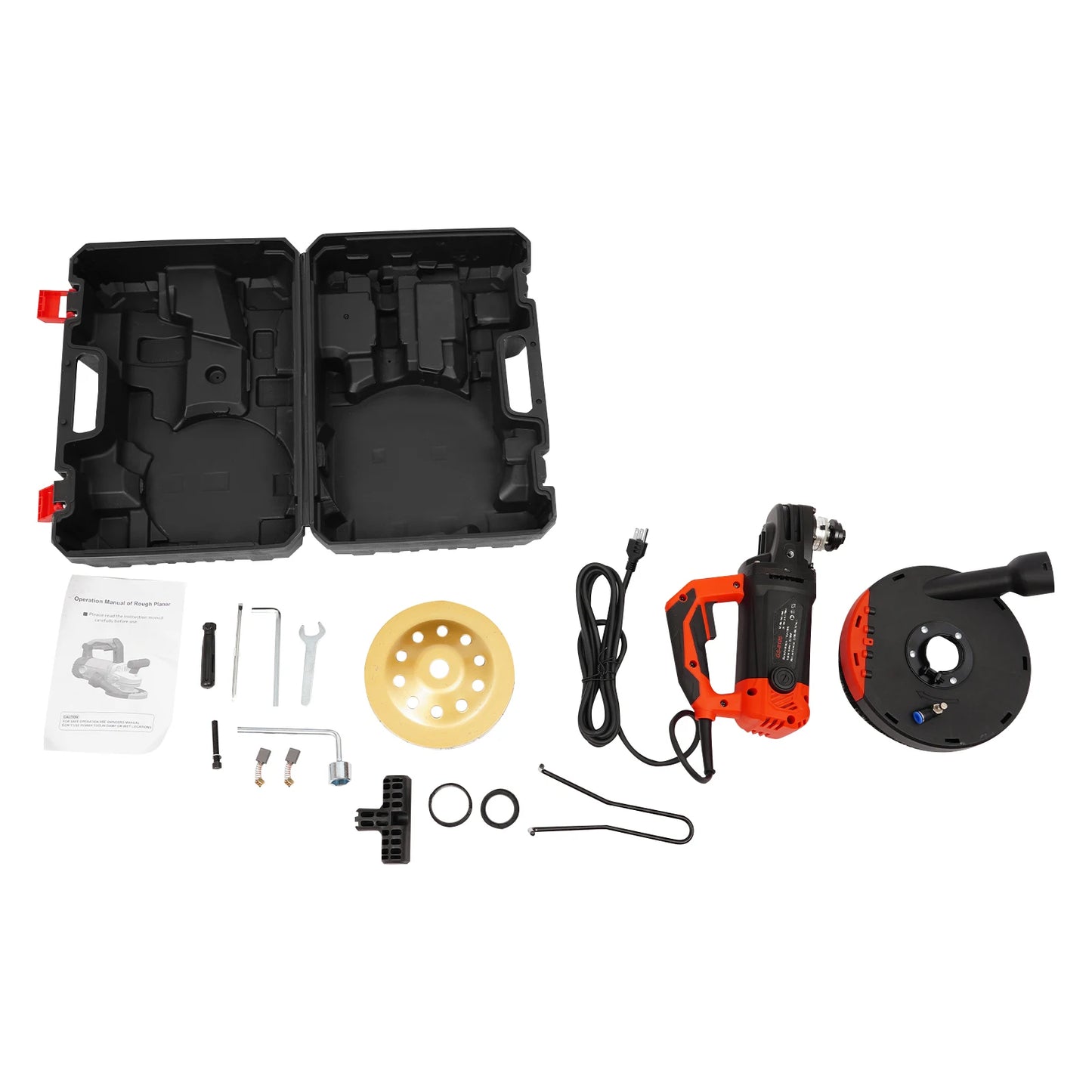CNCEST 2200W Concrete Grinding Machine Angle Grinder With Dust Shroud