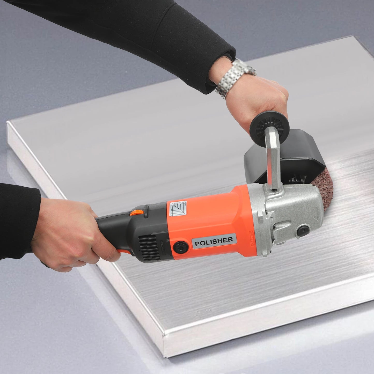 CNCEST 1400W Portable Belt Grinder Polisher With Ergonomic Handle