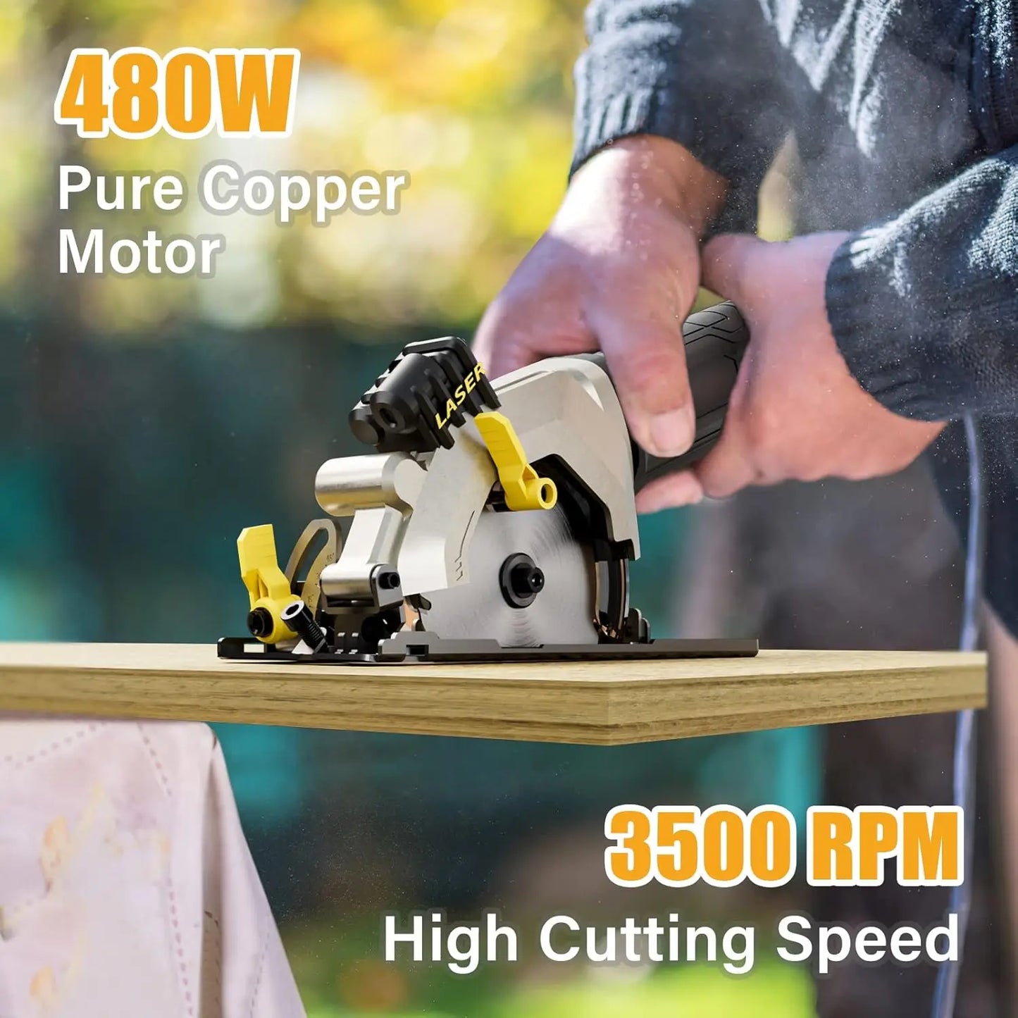 NewOne Electric Mini Circular Saw With Laser For Wood PVC