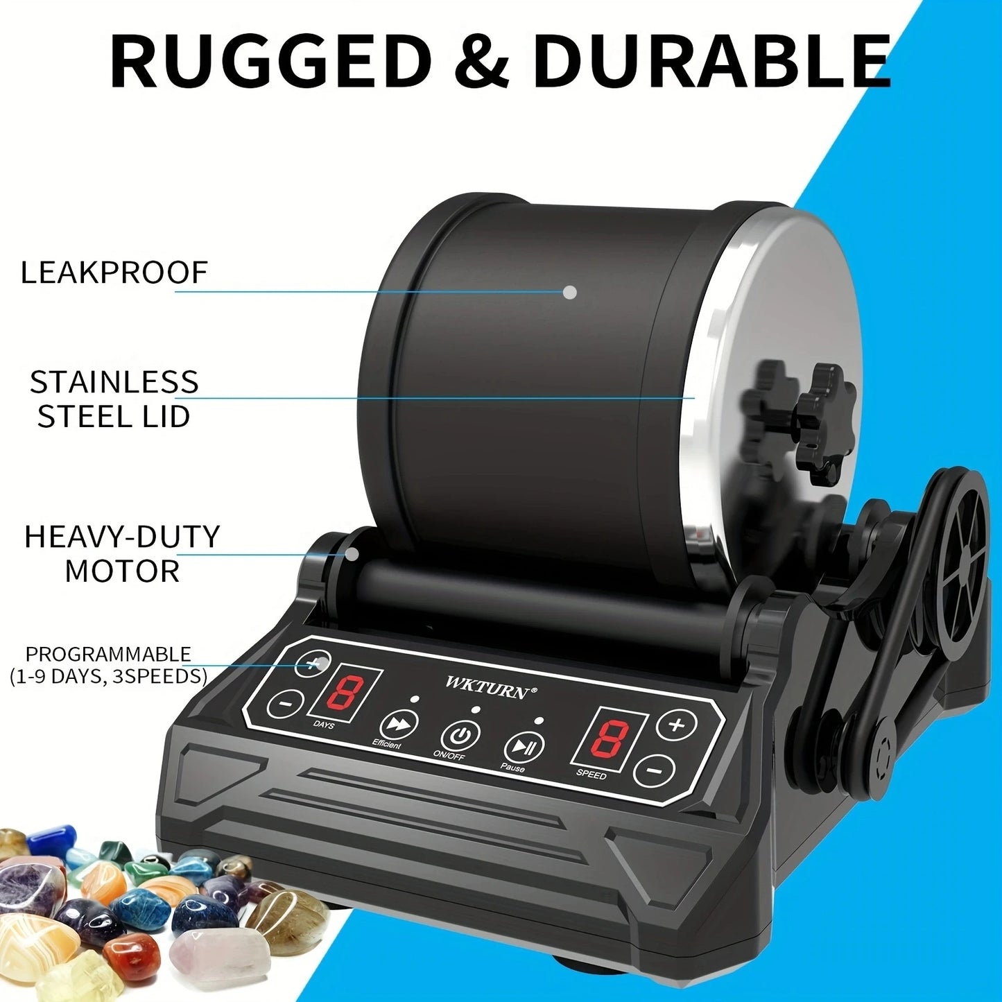 Electric Stone Polishing Machine Kit For Rock Grinding