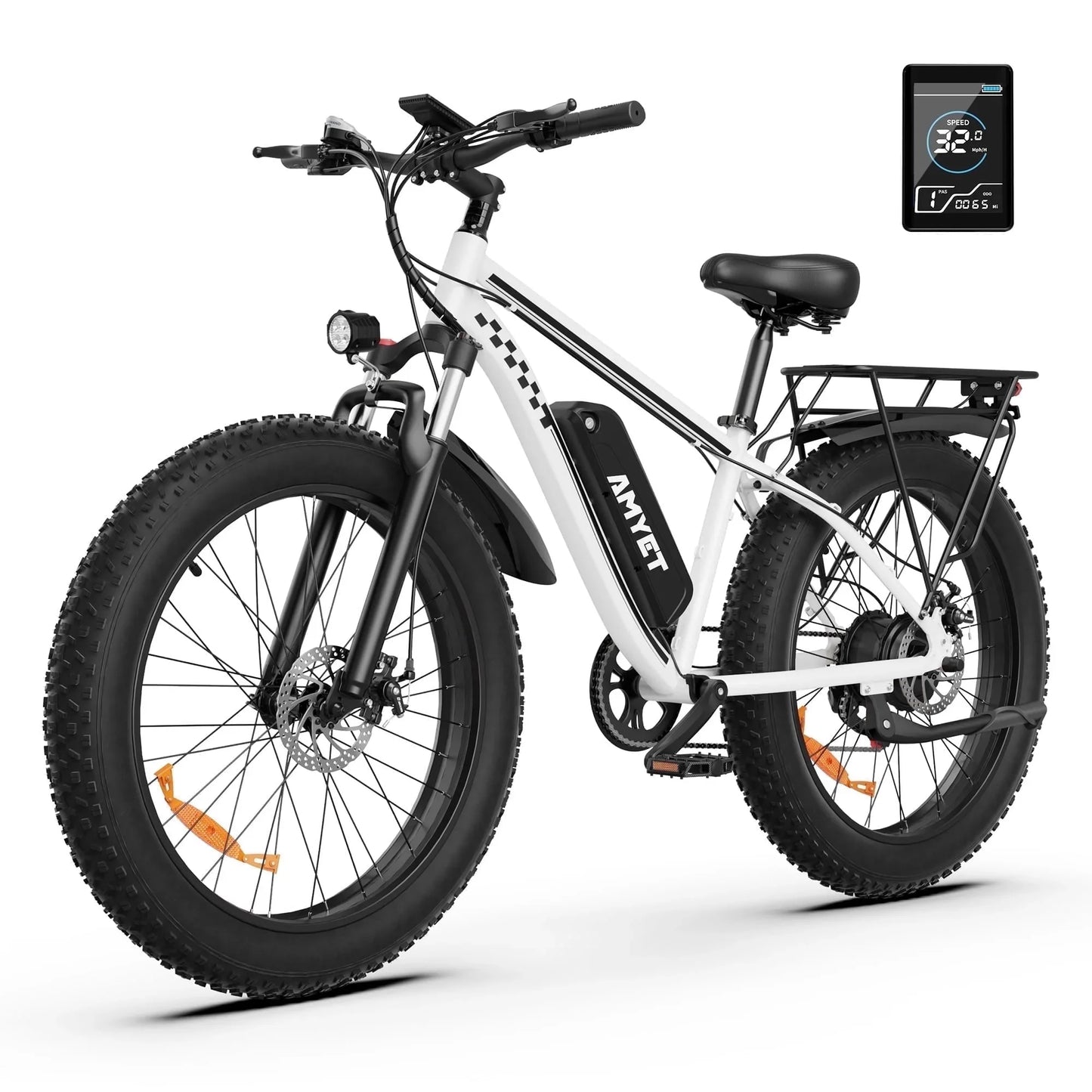 AMYET EB26 Electric Fat Tire Mountain Ebike 1500W 720Wh