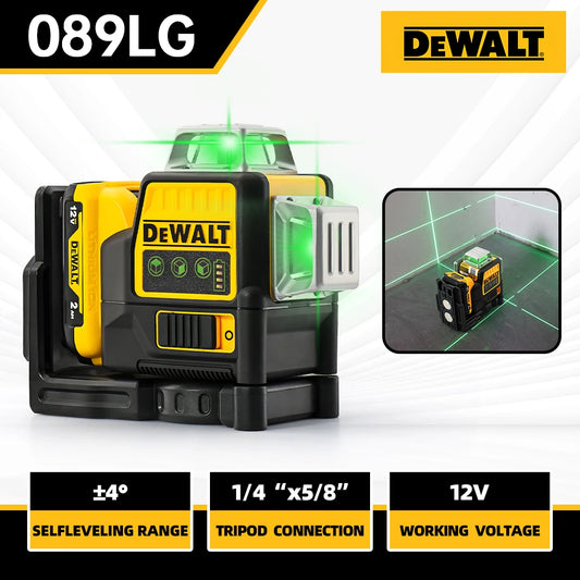 DEWALT DW089LG 12V Li-Ion Self Leveling Green Beam Laser