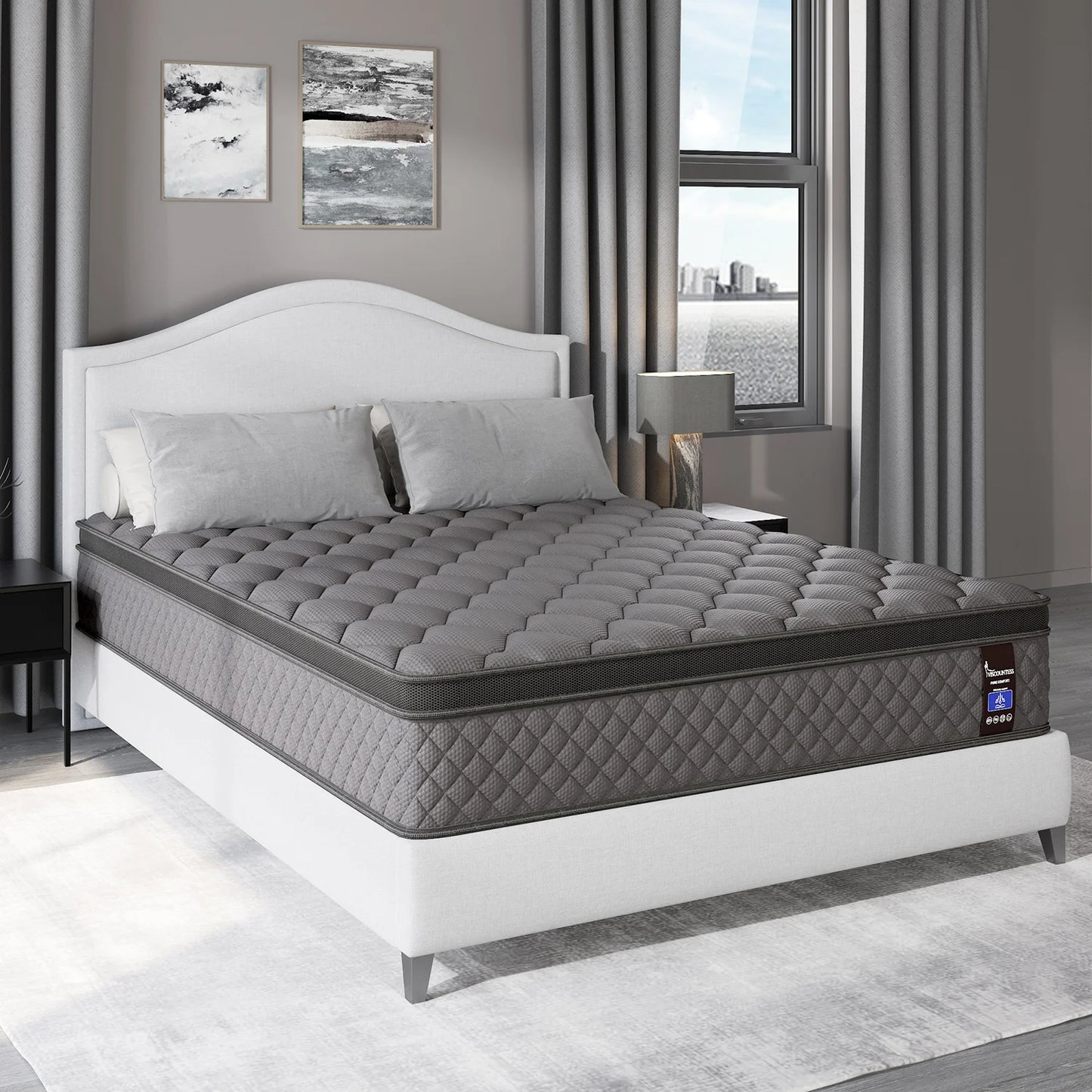 Viscountess Hybrid Mattress in a Box With Pocket Springs and Memory Foam