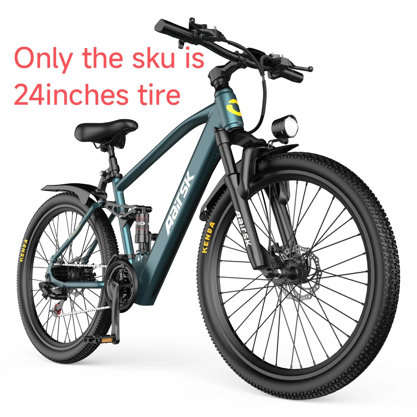 EOEOTWOC Electric Fat Tire Mountain Ebike 1500W 34MPH 48V 15Ah Aluminum
