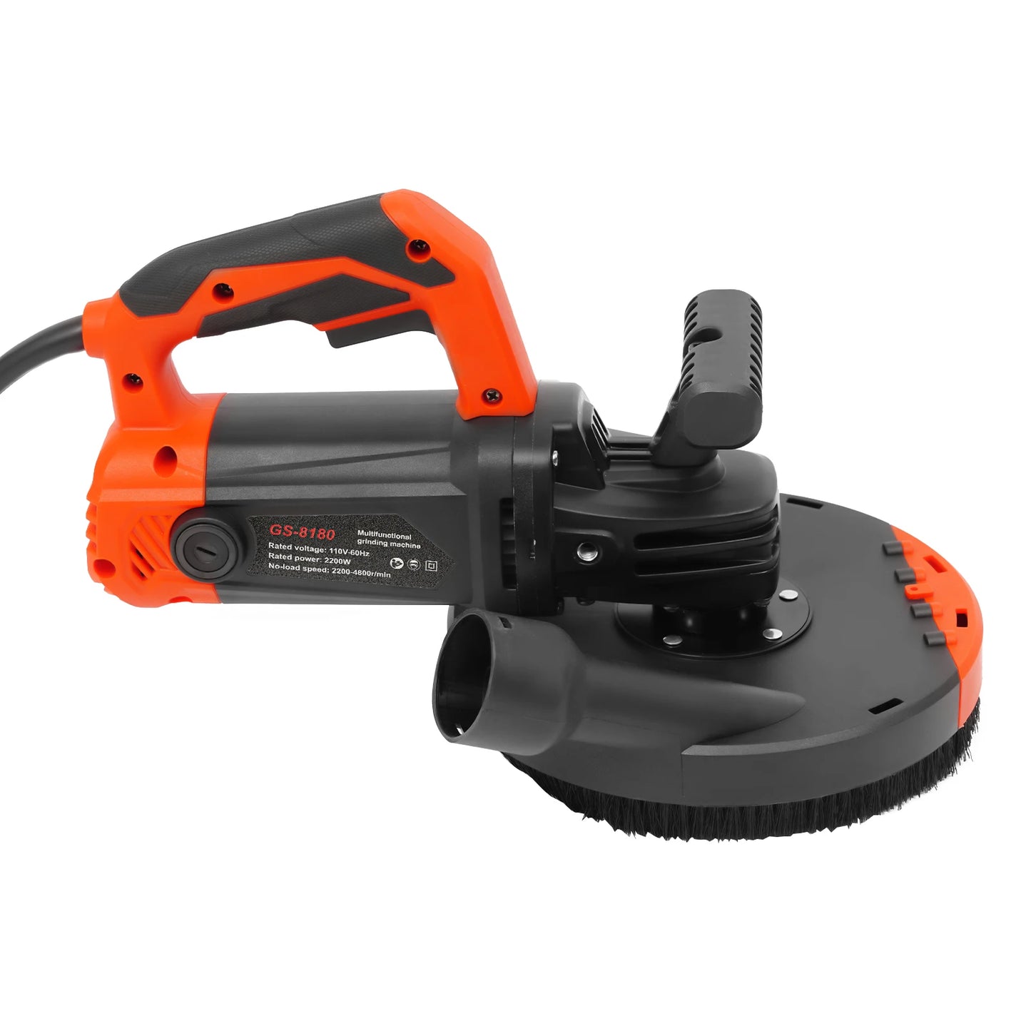 CNCEST 2200W Concrete Grinding Machine Angle Grinder With Dust Shroud