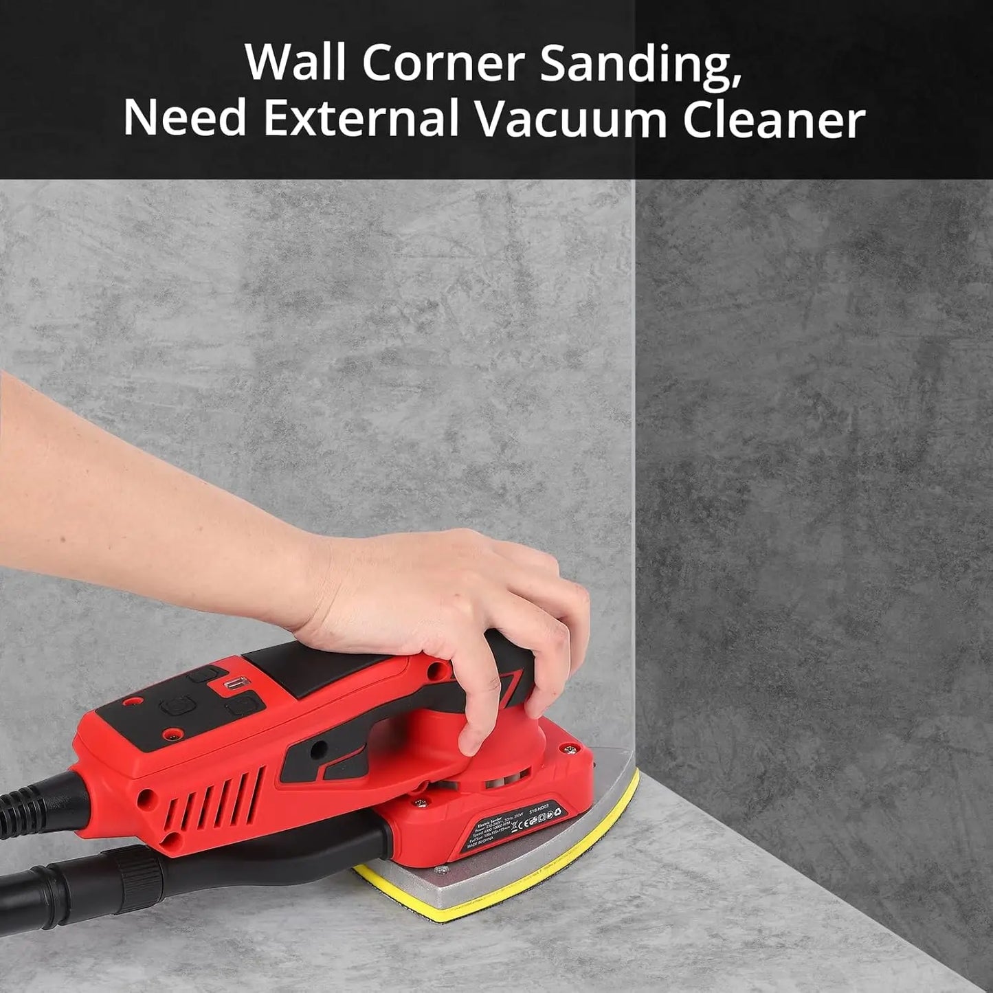 TWISTER.CK 350W Brushless Detail Sander Mouse Grinder 4000 To 10000rpm
