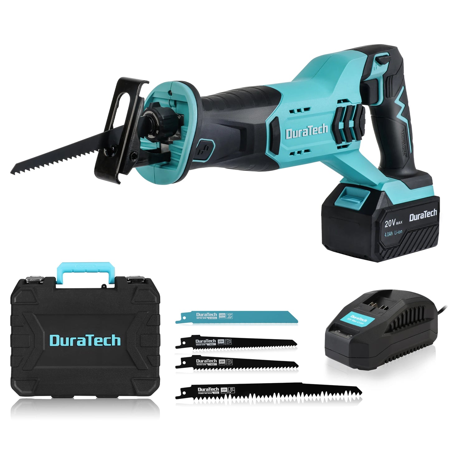 Cordless Reciprocating Saw 20V Battery 3000 SPM Tool Free