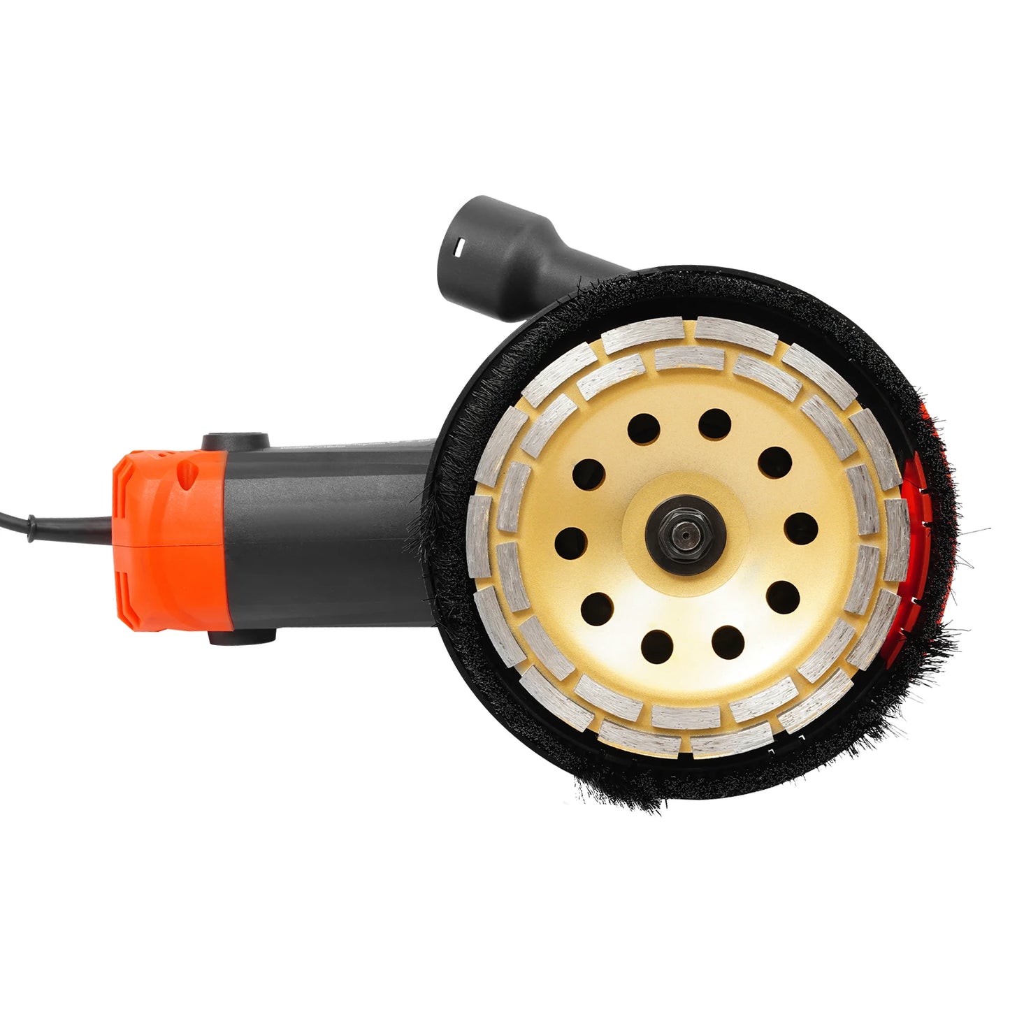 CNCEST 2200W Concrete Grinding Machine Angle Grinder With Dust Shroud