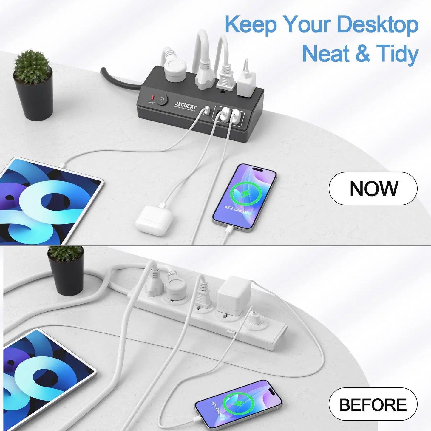 PASSUS USB C Desk Clip 20W PD Fast Charge Mountable