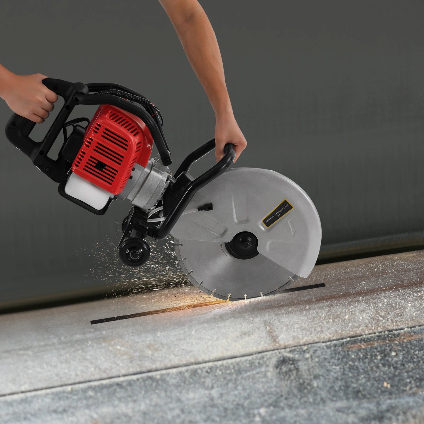 CNCEST 1400W Concrete Cutter Saw 52cc Gas Powered Multi Angle