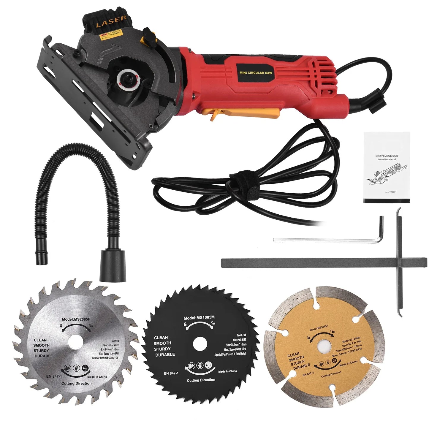 KKMOON 580W Circular Saw Corded Compact With Laser Guide
