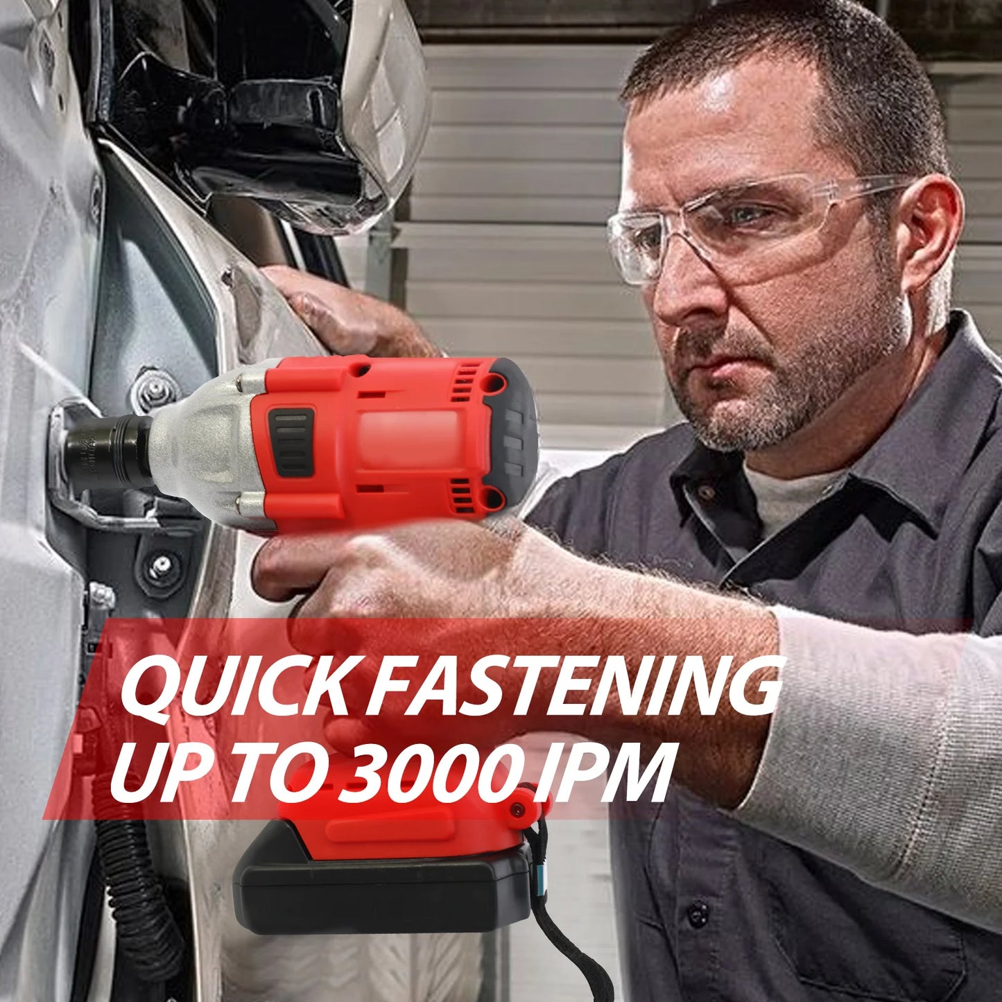 Cordless Impact Drill Wrench Brushless High Torque 20V 1000Nm