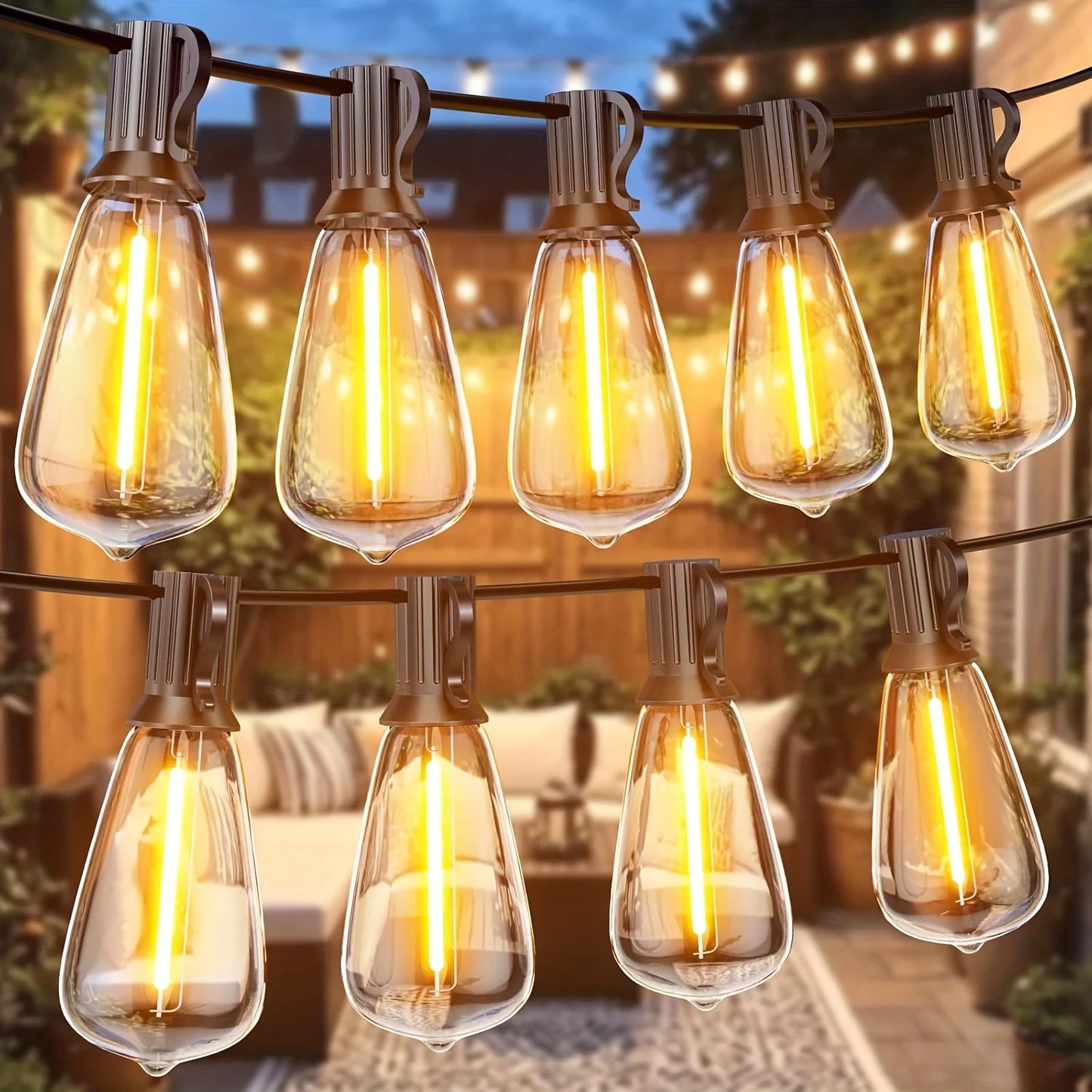 LED Outdoor String Lights ST38 Waterproof Porch Garden