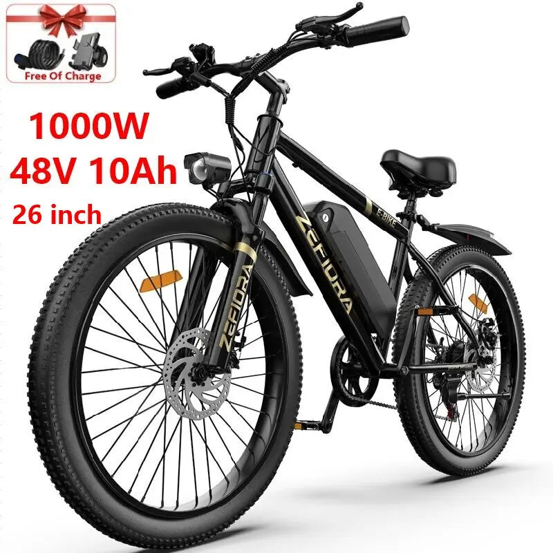 ZEFIORA Highspeed Electric Bike 2000W 48V 10-20Ah Battery 30-50MPH