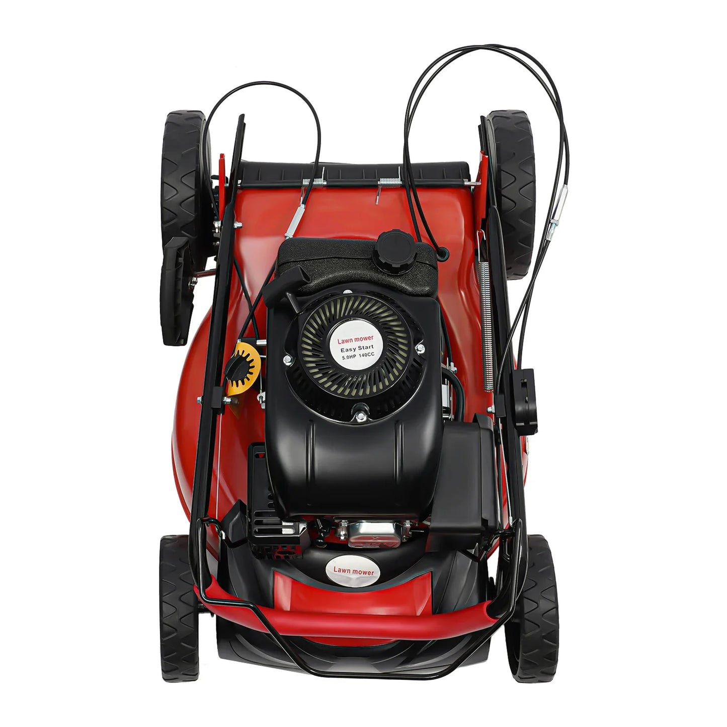 CNCEST Self Propelled Gas Lawn Mower With Grass Bag