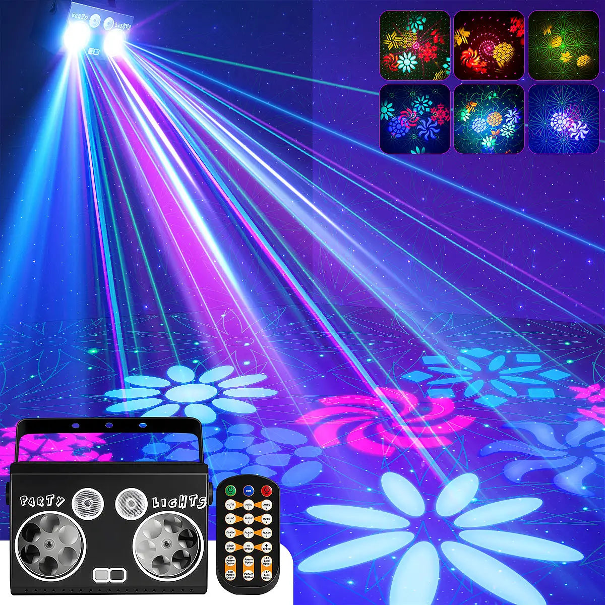 Aiopp Smart DJ Disco Honeycomb Laser Light With Remote