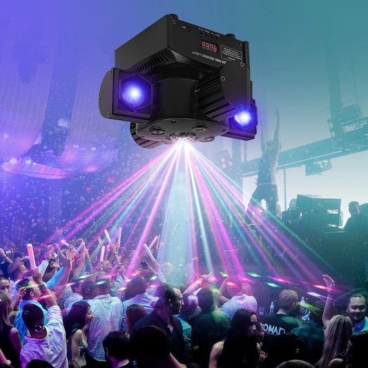 4 Arms Moving Head Stage Light RGB LED DJ Lighting Fixture