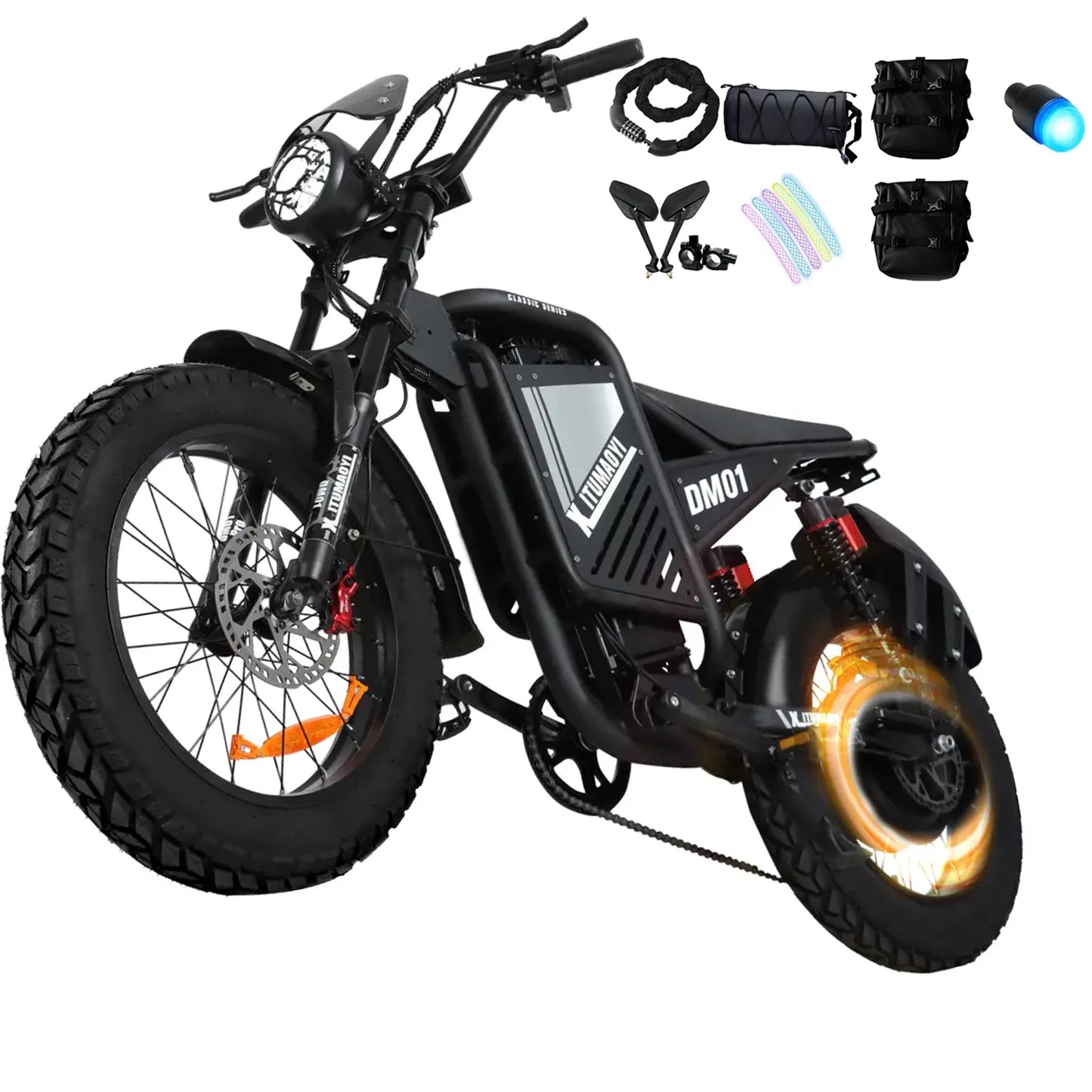 Baolujie DM01 60V 2000W Electric EBike With HighPerformance Motor