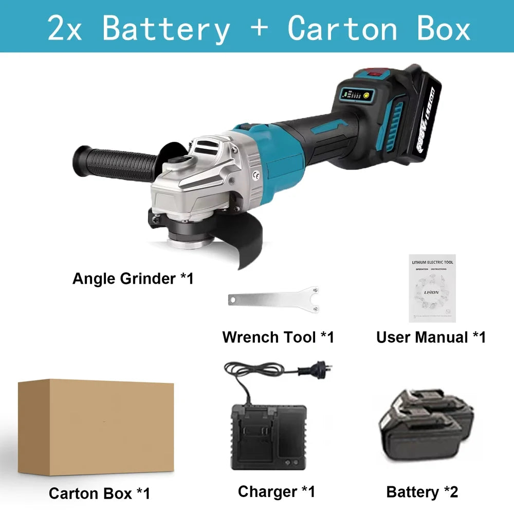 Magnitt 18V Brushless Angle Grinder With Variable Speed